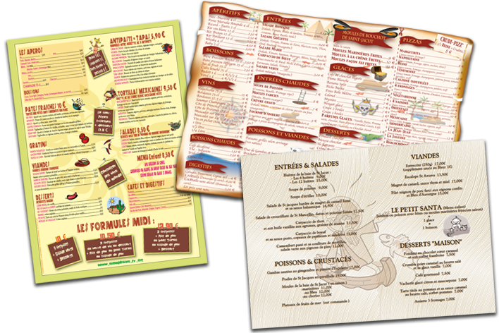menus